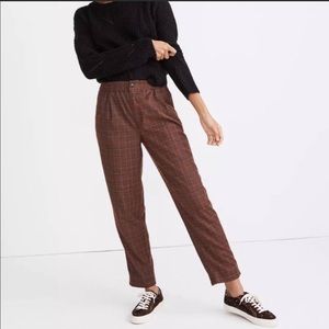Madewell Plaid trousers